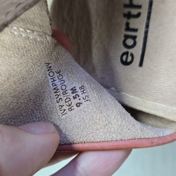 Earth Women IVY Symphony  Ankle Leather Heels Sandals shoes sz 9.5M - Picture 14 of 16